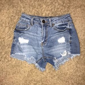 High rise shorts